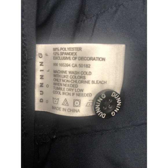 DUNNING Men's Golf Shorts Dark Blue Size 40 Athletic Travel Spring - Picture 10 of 10